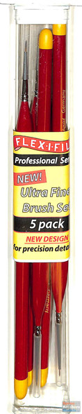 FLXBRUSHSET-UF Flex-I-File Paint Ultra Fine Brush Set (5 pack)