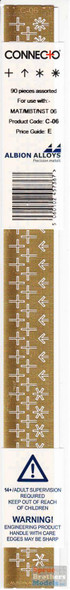 ALBC06 Albion Alloys Connecto Photoetched Connection Crosses - For Use with MAT06, MBT06 & NST06 (90 pcs)