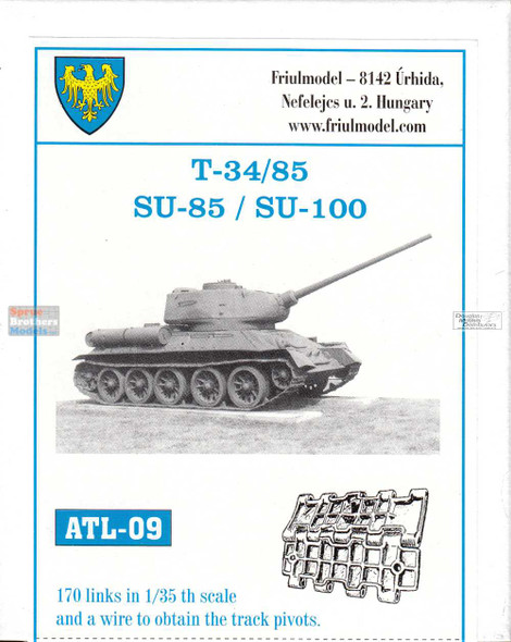 FRUATL009 1:35 Friulmodel Track Link Set - T-34/85 Su-85 Su-100 (170 Links)