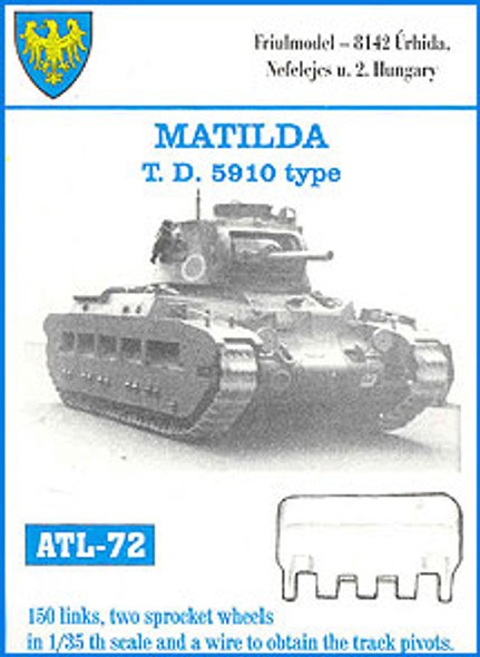 FRUATL072 1:35 Friulmodel Track Link Set - Matilda T D 5910 Type (150 Links) #ATL-72