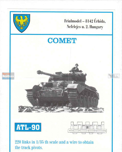 FRUATL090 1:35 Friulmodel Track Link Set - British Comet Tank (220 Links)