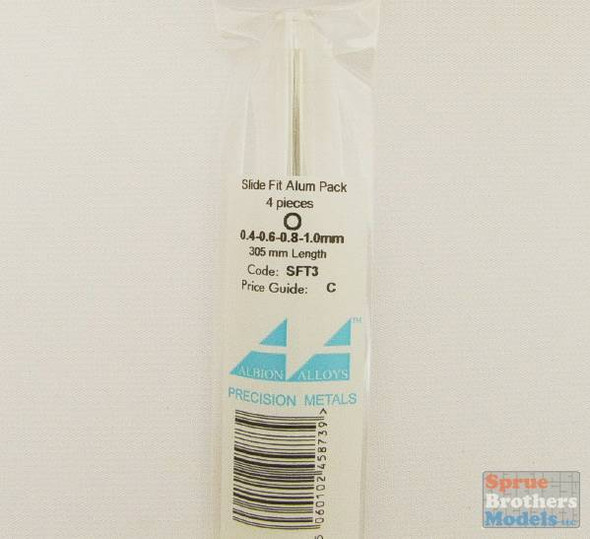 ALBSFT3 Albion Alloys Tube Slide Fit Tube Selection Pack (0.4mm, 0.6mm, 0.8mm & 1.0mm Aluminium) #SFT3