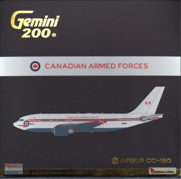 GEMG20862 1:200 Gemini Jets Canadian Armed Forces Airbus CC-150 / A310-300 Reg #15003 White Livery (pre-painted/pre-built)