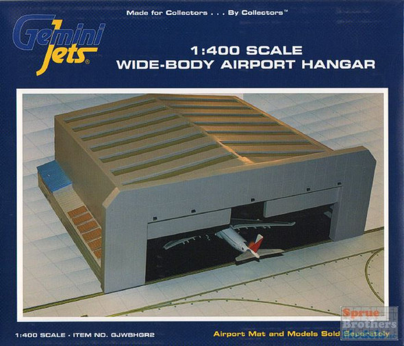 GEMGJWBHGR2 1:400 Gemini Jets Widebody Aircraft Hangar Version 2 (pre-painted/pre-built)