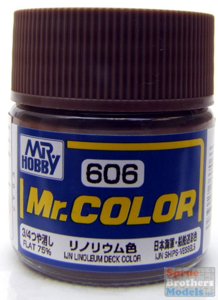 GUNC606 Flat IJN Linoleum Deck Color - Gunze Sangyo Mr Color Paint Line 10ml