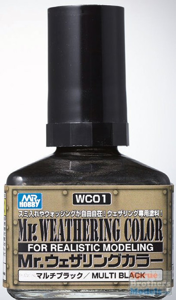 GUNWC01 Gunze Sangyo Mr Weathering Color - Black 40ml