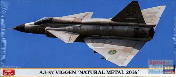HAS02232 1:72 Hasegawa AJ-37 Viggen 'Natural Metal 2016'