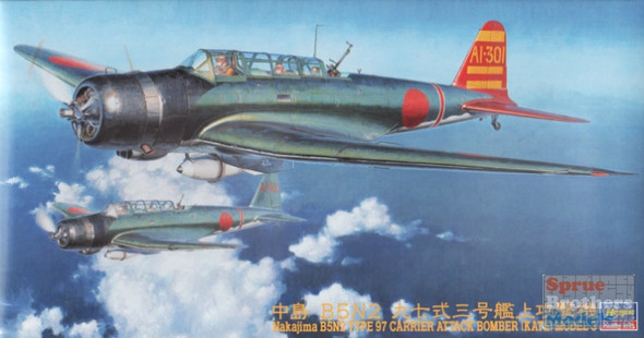 HAS09076 1:48 Hasegawa B5N2 Type 97 Kate Model 3