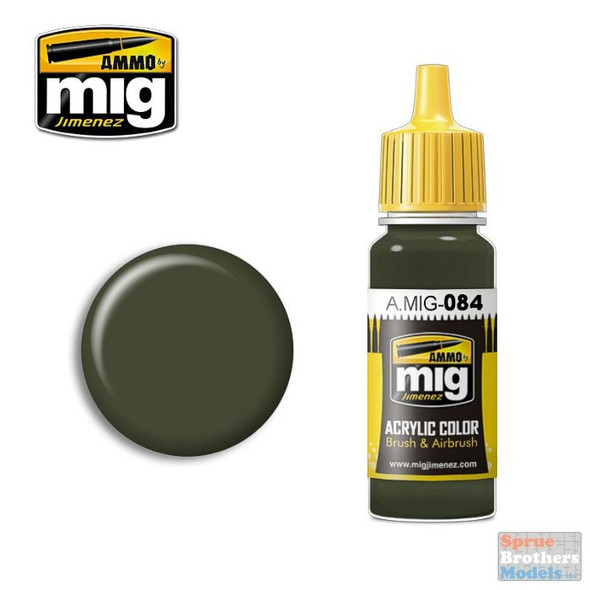 AMM0084 AMMO by Mig Acrylic Color - Nato Green  (17ml bottle)