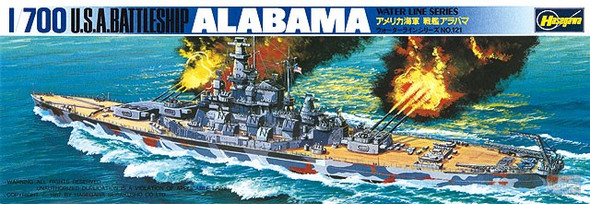 HAS49608 1:700 Hasegawa Battleship USS Alabama