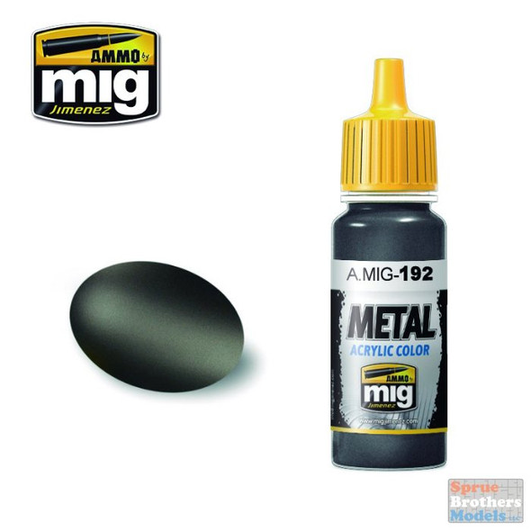 AMM0192 AMMO by Mig Metal Acrylic Color - Polished Metal (17ml bottle)