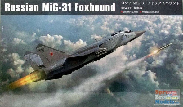 HBS81754 1:48 Hobby Boss Russian MiG-31B/BM Foxhound - Sprue