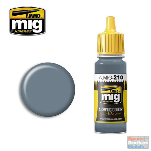AMM0210 AMMO by Mig Acrylic Color - FS35237 Gray Blue (17ml bottle)