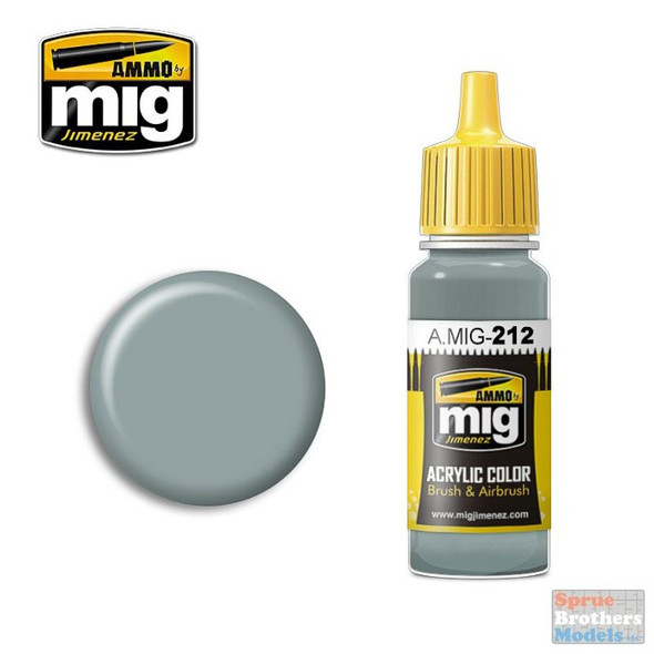 AMM0212 AMMO by Mig Acrylic Color - FS26373 Silver Grey (17ml bottle)