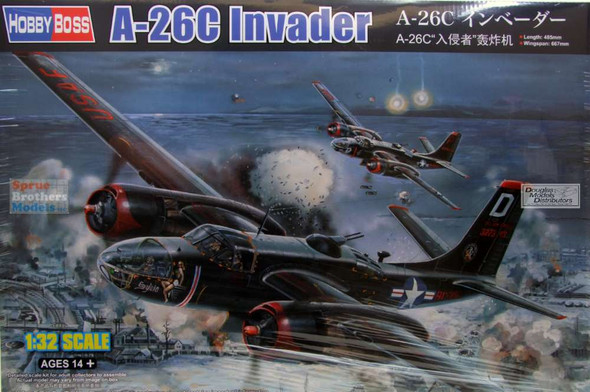 HBS83213 1:32 Hobby Boss A-26B Invader - Sprue Brothers Models LLC