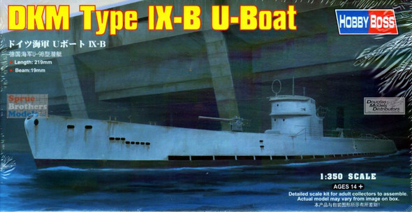 HBS83507 1:350 Hobby Boss DKM Type lX-B U-Boat