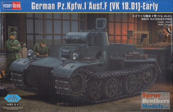 HBS83804 1:35 Hobby Boss Panzer I Ausf F (VK 18.01) Early