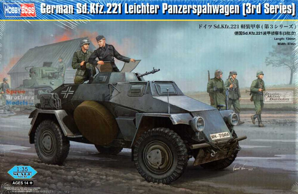 HBS83812 1:35 Hobby Boss German Sd.Kfz.221 Leighter Panzerspahwagen (3rd Series)