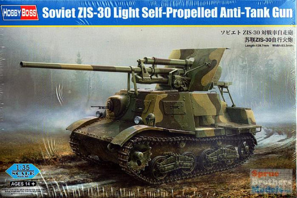 HBS83849 1:35 Hobby Boss Soviet ZIS-30 Light Self-Propelled Anti-Tank Gun