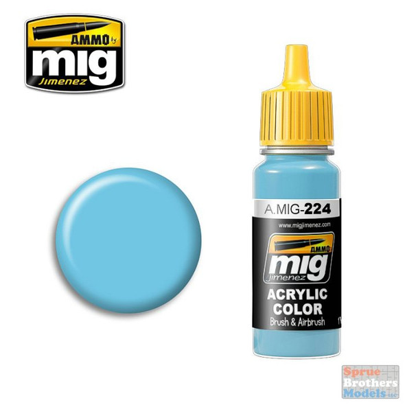 AMM0224 AMMO by Mig Acrylic Color - FS35250 Sky Line Blue  (17ml bottle)