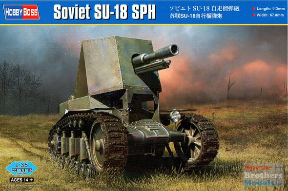 HBS83875 1:35 Hobby Boss Soviet SU-18 SPH