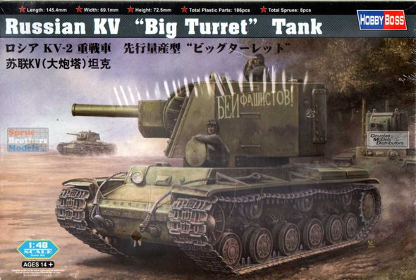 HBS84815 1:48 Hobby Boss Russian KV Big Turret Tank