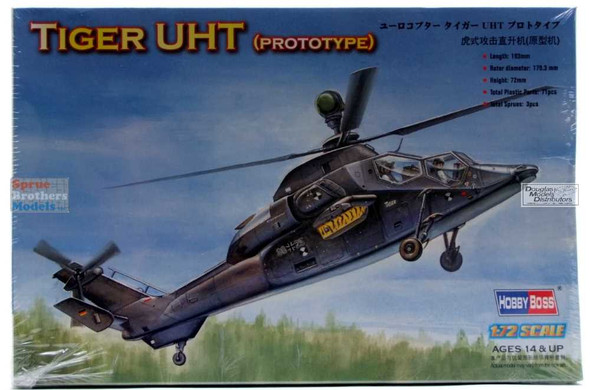 HBS87211 1:72 Hobby Boss Eurocopter Tiger UHT (Prototype) Helicopter