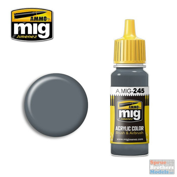 AMM0245 AMMO by Mig Acrylic Color - Ocean Grey (BS 629) (17ml bottle)