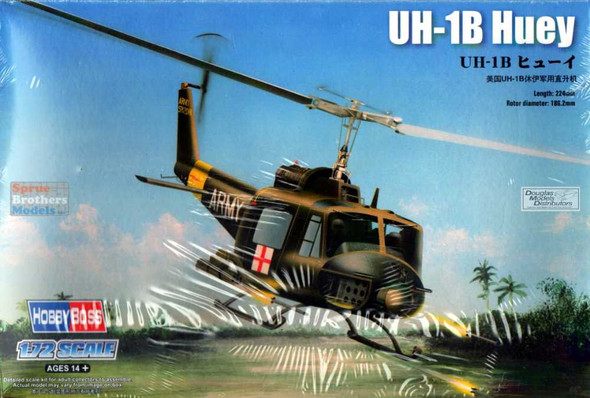 HBS87228 1:72 Hobby Boss UH-1B Huey Helicopter