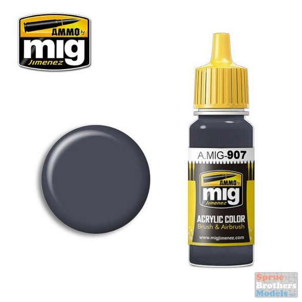 AMM0907 AMMO by Mig Acrylic Color - Grey Dark Base (17ml bottle)