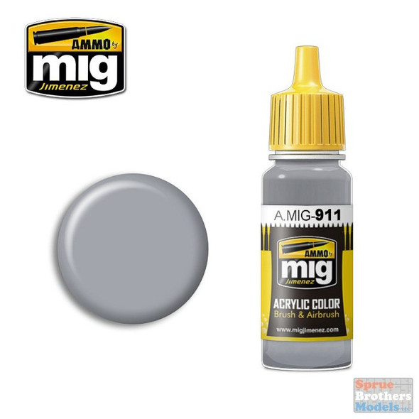 AMM0911 AMMO by Mig Acrylic Color - Grey Shine (17ml bottle)