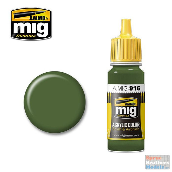 AMM0916 AMMO by Mig Acrylic Color - Green Base (17ml bottle)