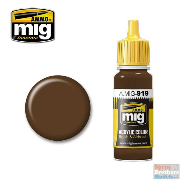 AMM0919 AMMO by Mig Acrylic Color - Red Primer Dark Base (17ml bottle)