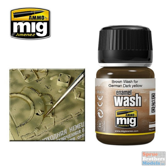 AMM1000 AMMO by Mig - Brown Wash for German Dark Yellow