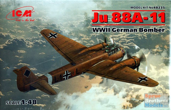 ICM Models ICM JU 88A-14 WWII German Bomber Model Kit (1/48 Scale)