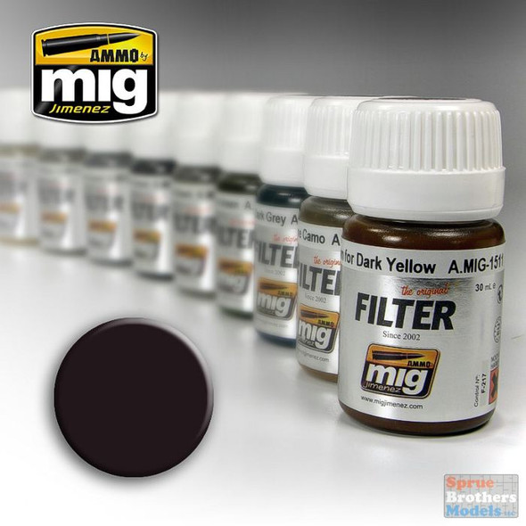AMM1506 AMMO by Mig Filter - Brown for Dark Green