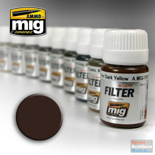 AMM1511 AMMO by Mig Filter - Brown for Dark Yellow