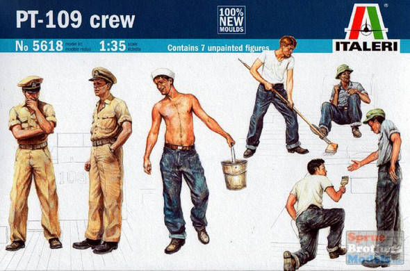 ITA5618 1:35 Italeri PT-109 Crew Figure Set