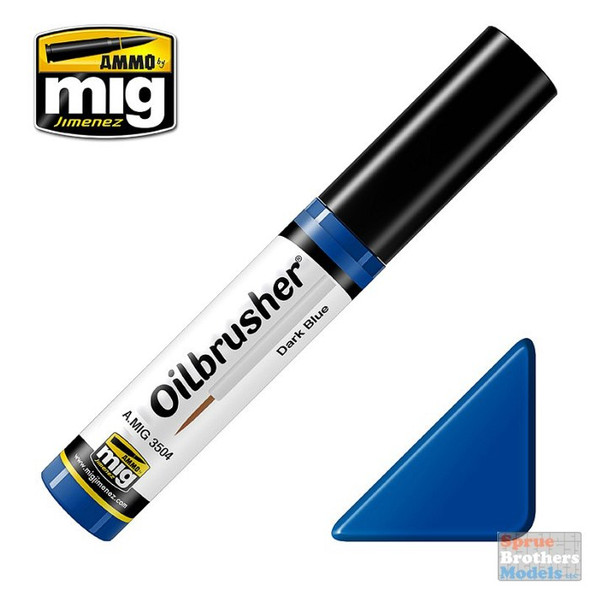AMM3504 AMMO by Mig Oilbrusher - Dark Blue