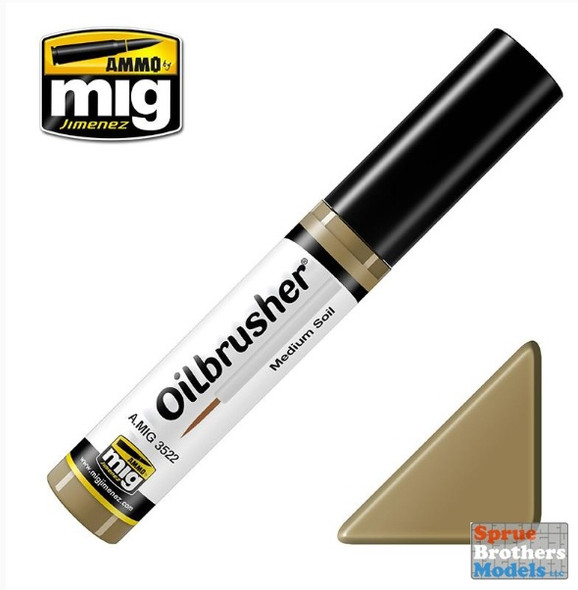 AMM3522 AMMO by Mig Oilbrusher - Medium Soil