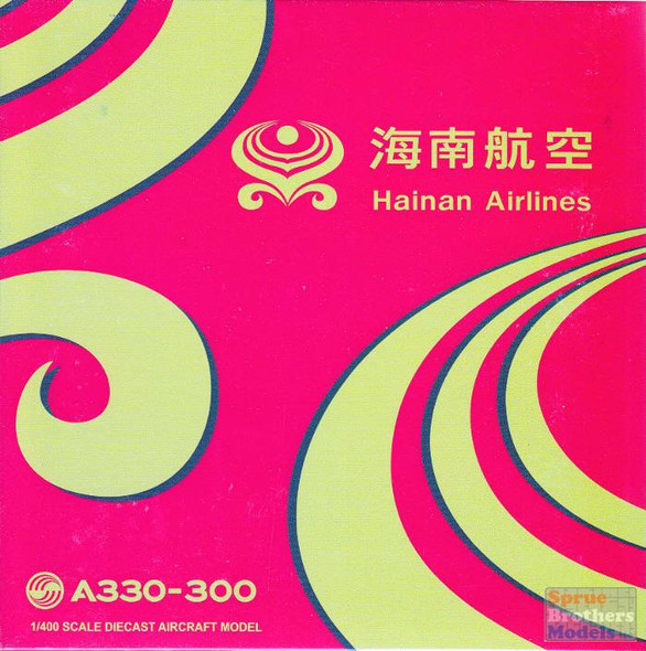 JCW4714 1:400 JC Wings Hainan Airlines Airbus A330-300 Reg #B-8015 (pre-painted/pre-built)