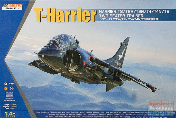 KIN48040 1:48 Kinetic T-Harrier Harrier T2/T2A/T2N/T4/T4N/T8 Two Seat Trainer
