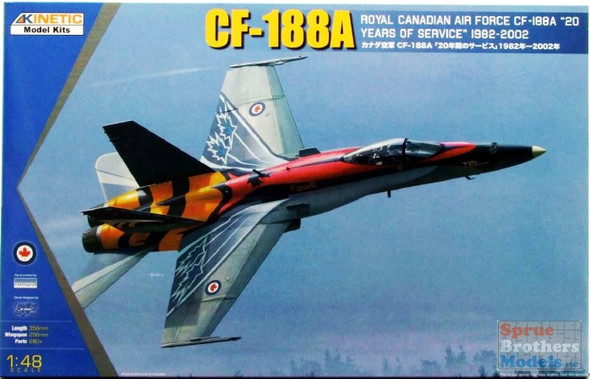 KIN48079 1:48 Kinetic CF-188A Hornet '20 Years of Service" 1982-2002'