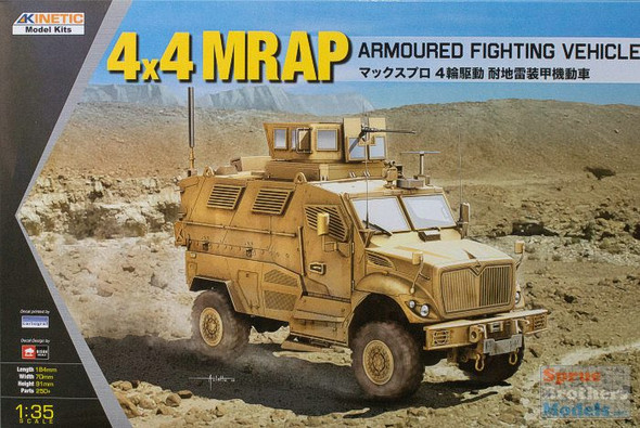 KIN61011 1:35 Kinetic 4x4 MRAP Armored Fighting Vehicle