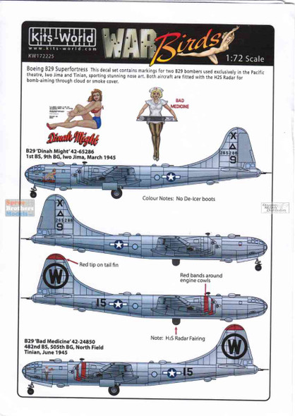 KSW172230 1:72 Kits-World Decals B-17G Flying Fortress 'Easy