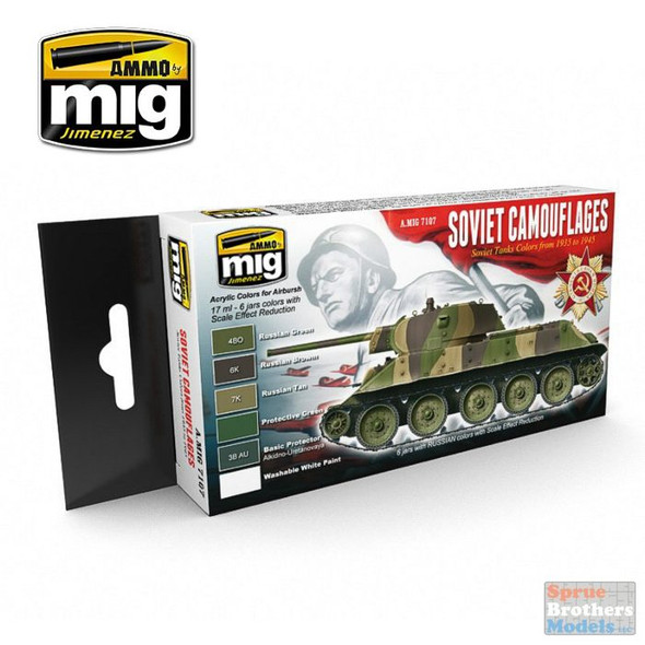 AMM7107 AMMO by Mig Paint Set - Soviet Camouflages 1935-1945