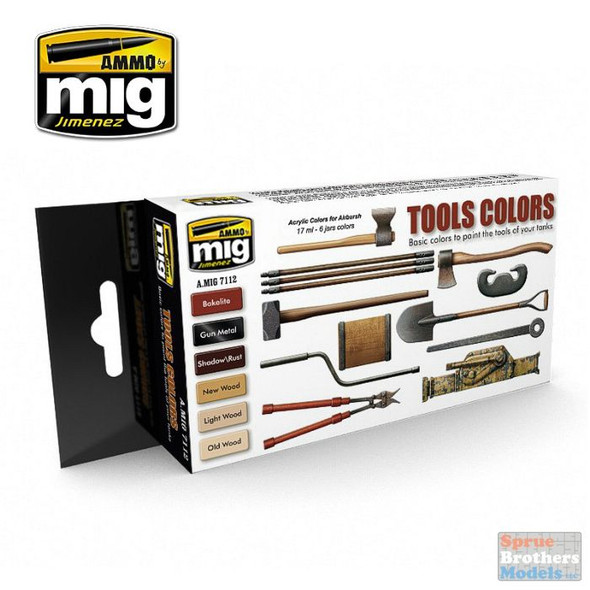 AMM7112 AMMO by Mig Paint Set - Tools Colors