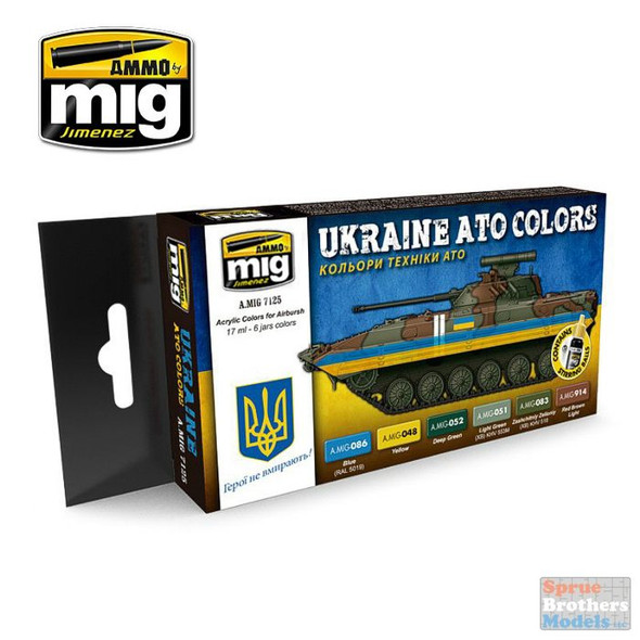 AMM7125 AMMO by Mig Paint Set - Ukraine ATO Colors