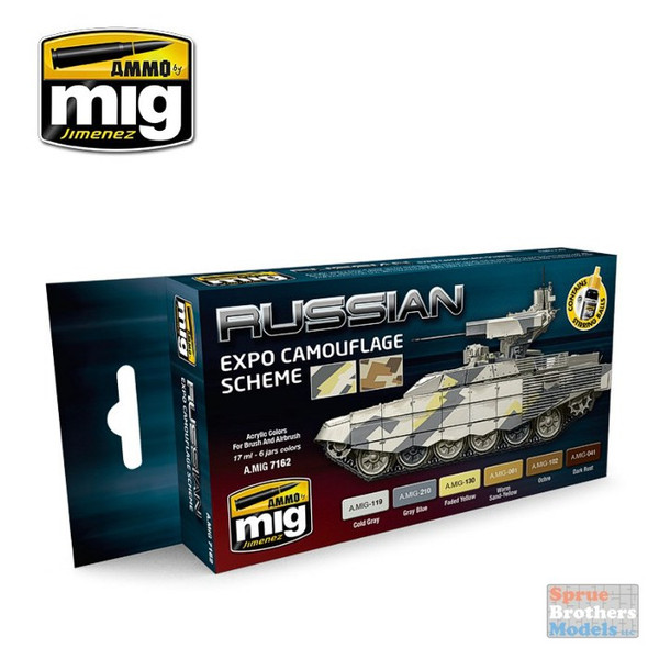 AMM7162 AMMO by Mig Paint Set - Russian Expo Camouflage Scheme