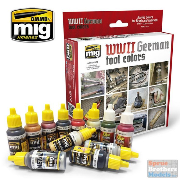 AMM7179 AMMO by Mig Paint Set - WW2 German Tool Colors